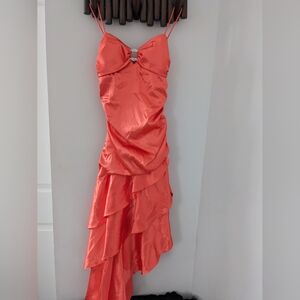 Elegant Coral Prom Dress
